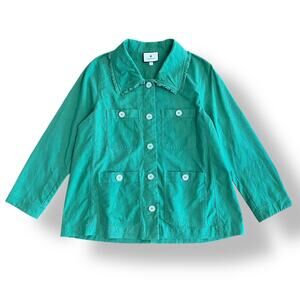 Tuckernuck‎ Baldwin Linen Cotton Jacket Womens Size S in Palm Green